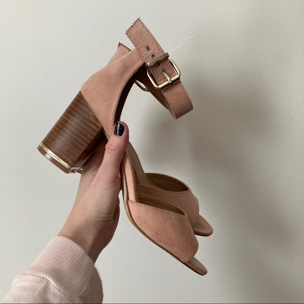 ASOS gold trim heels